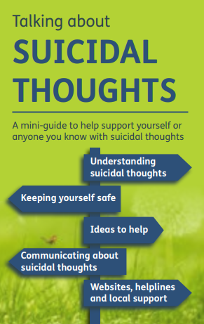 e-wellbeing 'Let's Talk About Suicidal Thoughts' guide 